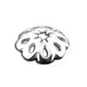 .925 Sterling Silver Flower Bead Cap - 8mm (1 Piece)