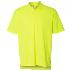 adidas Golf Men's Solar Yellow/White Climalite Basic Sport Shirt