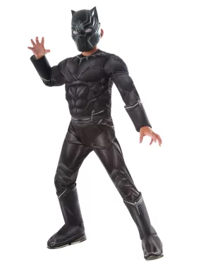 Black Panther Deluxe Costume for Kids - Marvel Black Panther