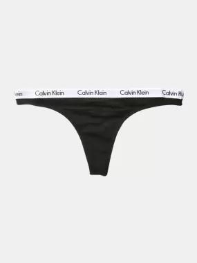 Calvin Klein Womens Carousel Thong - Black