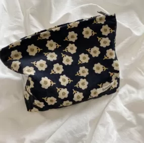 FA Make up Bag Cord Retro Oat Flower