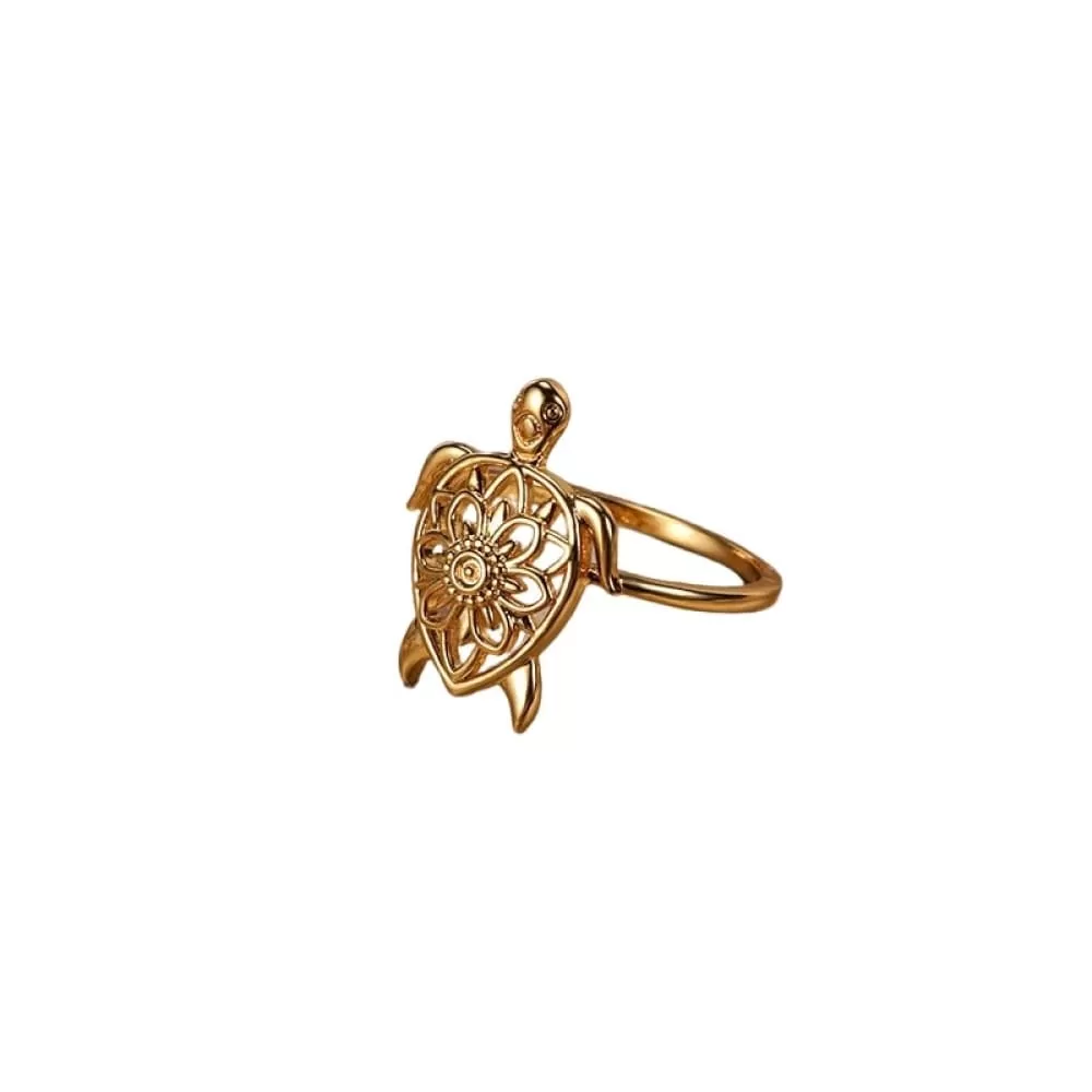 Gold Turtle Ring