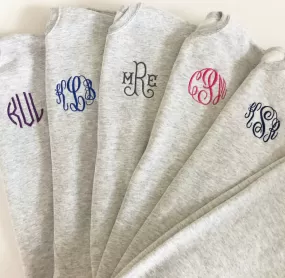 Grey Monogram Crewneck