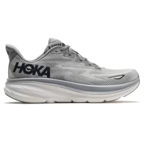 Hoka One One Mens Trainers Clifton 9 Casual Lace-Up Low-Top Running Textile - UK 9